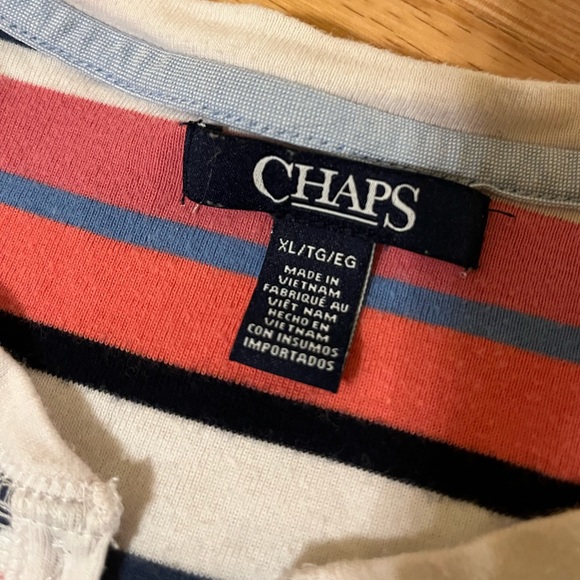 Chaps Multicoloured Striped Tee - Picture 5 of 5